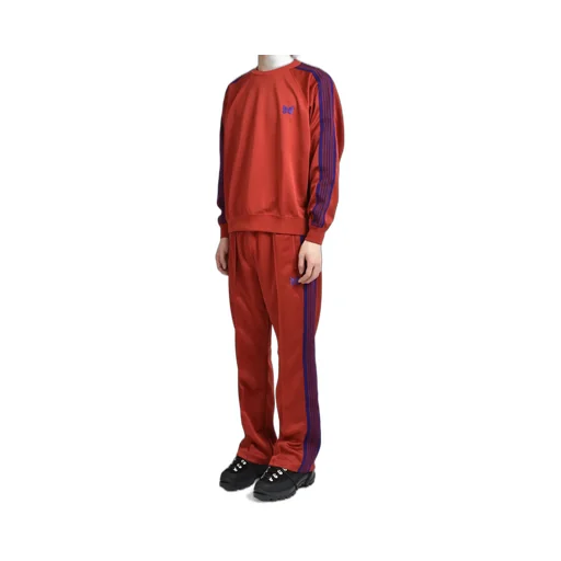 Track Crew Neck Shirt - Poly Smooth / Red