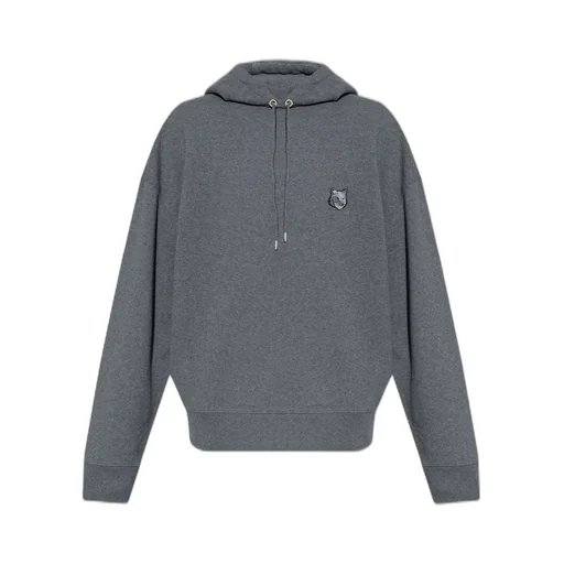 Maison Kitsuné Bold Fox Head Patch Drawstring Hoodie