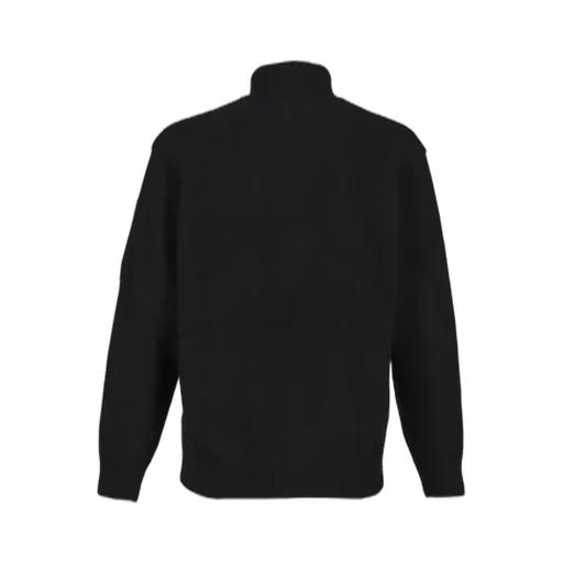 Knw Cardigan In Lambswool Grs / Blk