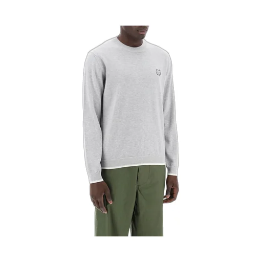 Maison Kitsuné Fox Head Patch Fine-Knit Jumper