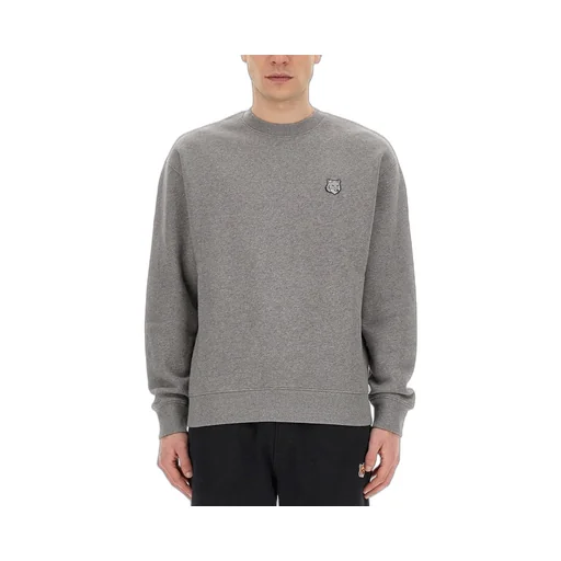 Maison Kitsuné Fox Head Patch Crewneck Sweatshirt