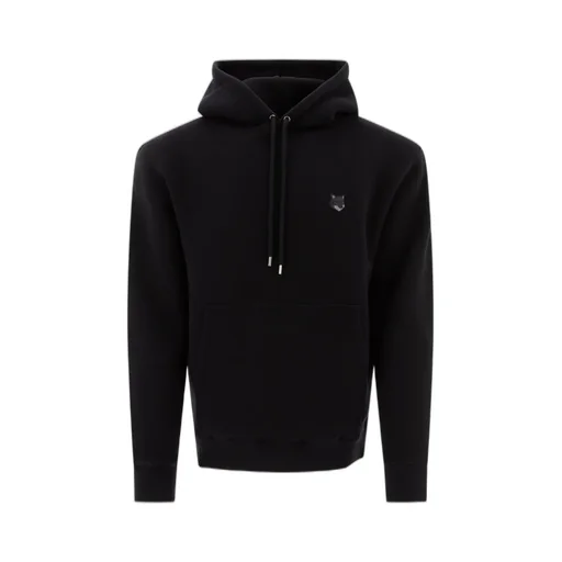 Maison Kitsuné Bold Fox Head Patch Drawstring Hoodie
