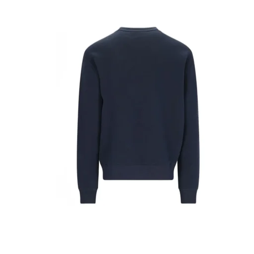 Maison Kitsuné Handwriting Striped Crewneck Sweatshirt