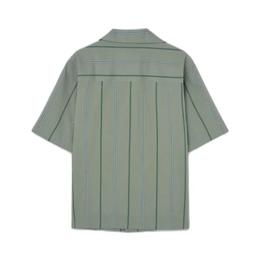 Maison Kitsuné Striped Short Sleeved Resort Shirt
