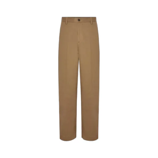 Maison Kitsuné Logo Embroidered Straight-Leg Chinos