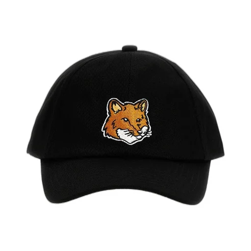 Maison Kitsuné Large Fox Head Patch Baseball Cap
