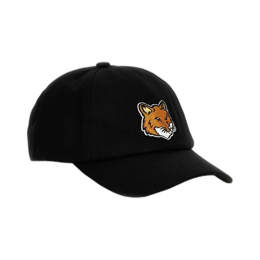 Maison Kitsuné Large Fox Head Patch Baseball Cap