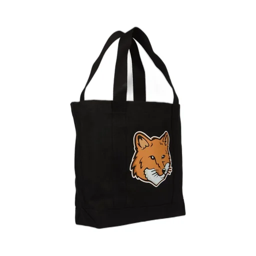 Maison Kitsuné Fox Head Printed Large Tote Bag