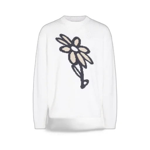 Maison Kitsuné Abstract Daisy Intarsia Jumper