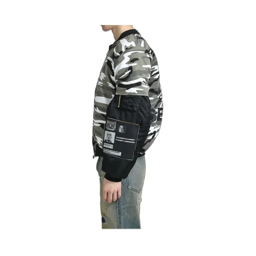 Metallic Testo T-Shirt - Bomber Jacket / Gry Camo