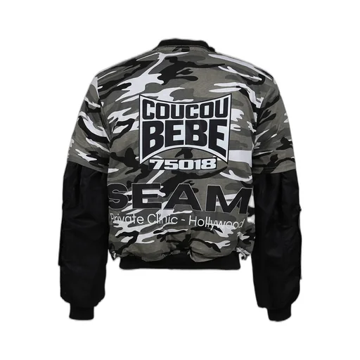 Metallic Testo T-Shirt - Bomber Jacket / Gry Camo