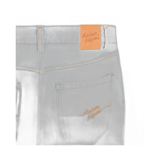 Maison Kitsuné Logo Embroidered Jeans