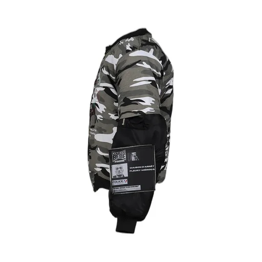 Metallic Testo T-Shirt - Bomber Jacket / Gry Camo