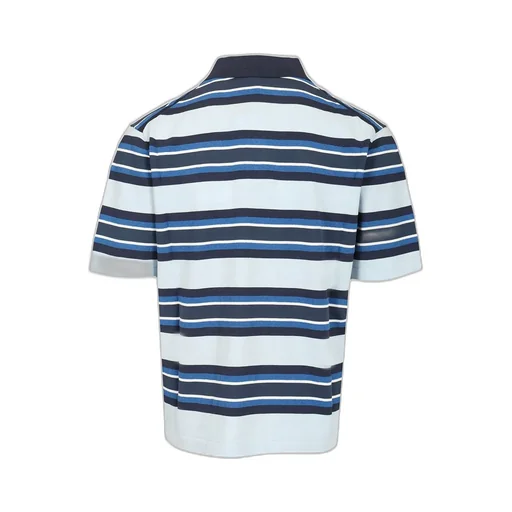 Maison Kitsuné Bold Fox Head Patch Fine Gauge Striped Polo Shirt