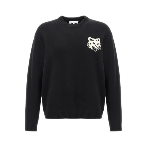 Maison Kitsuné Fox Head Intarsia-Knit Jumper