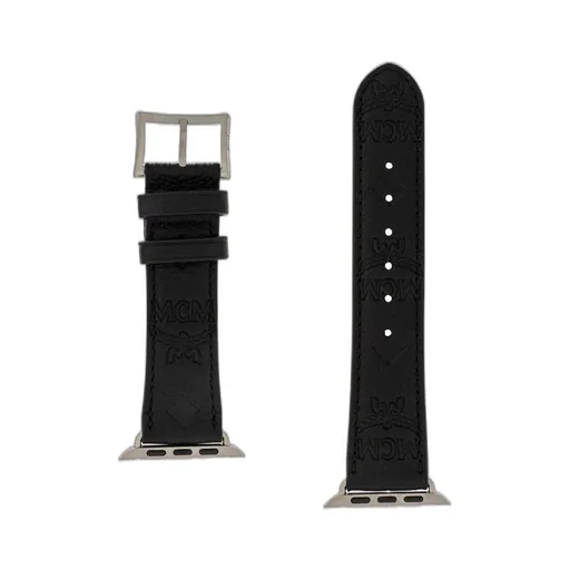 Mcm Logo Engraved Apple Watch Band