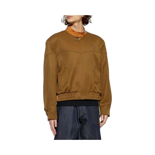 Mcm Logo Embroidered Elasticated Waist Jacket