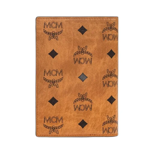 Mcm Logo Printed Passport Holder