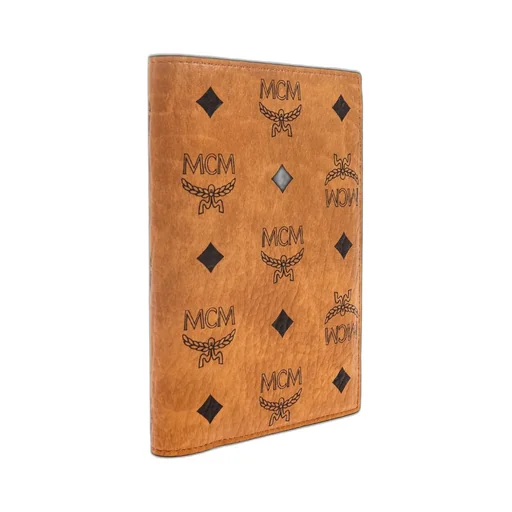 Mcm Logo Printed Passport Holder