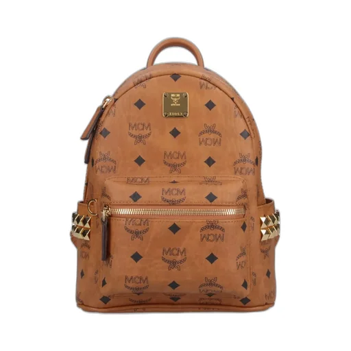 Mcm Monogram Printed Zipped Backpack