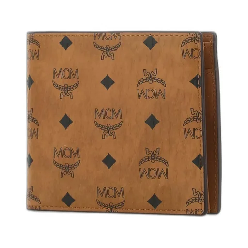 Mcm All-Over Logo Printed Bi-Fold Wallet