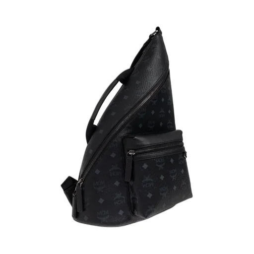 Mcm One Shoulder Zipped Backpack