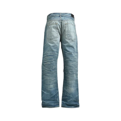 Pleated Denim Straight Mx1 Jean / Ind