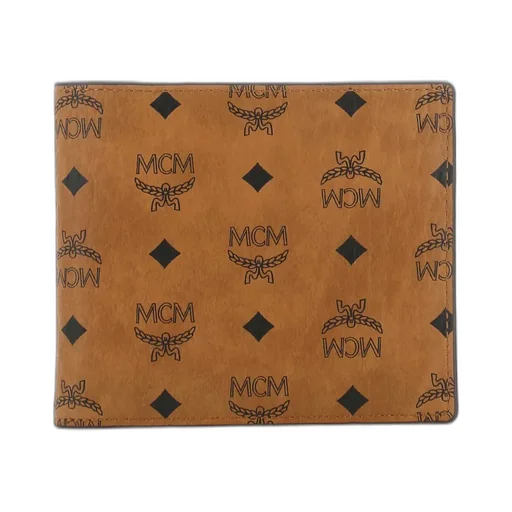 Mcm All-Over Logo Printed Bi-Fold Wallet
