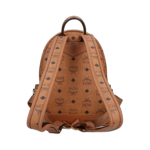 Mcm Monogram Printed Zipped Backpack