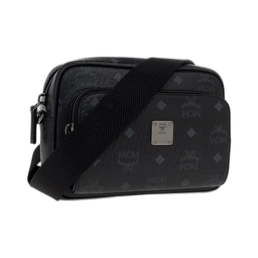 Mcm Logo Printed Shoulder Bag