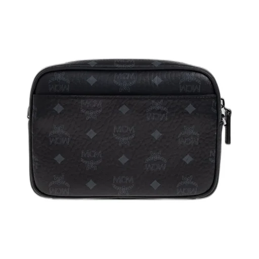 Mcm Logo Printed Shoulder Bag