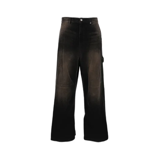 Black Vintage Wash Corduroy Trousers / Blk
