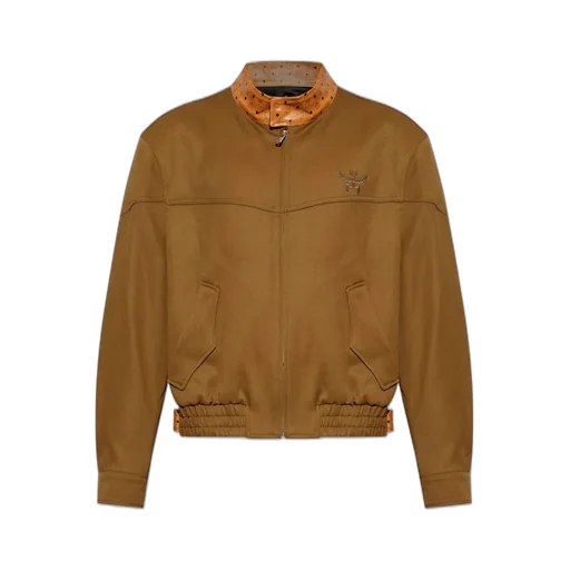 Mcm Logo Embroidered Elasticated Waist Jacket