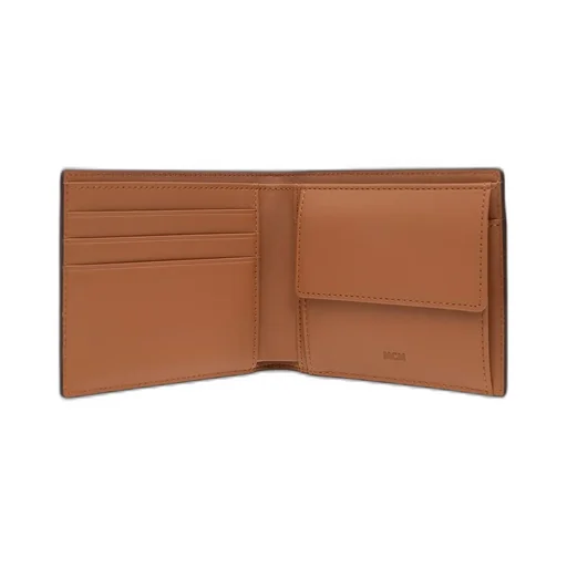 Mcm Logo Printed Bi-Fold Wallet