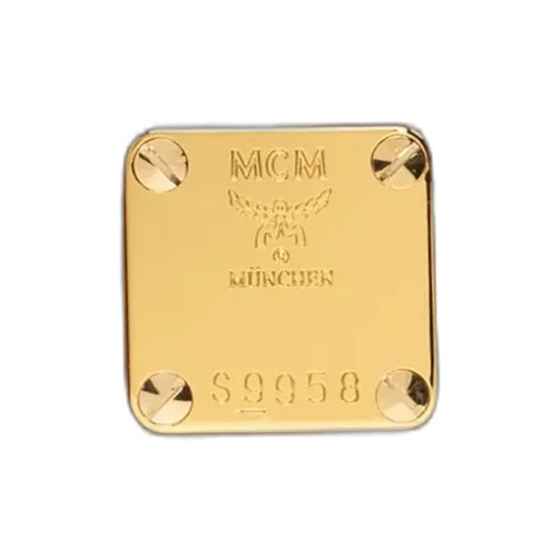 Mcm Aren Logo Plaque Shoulder Bag