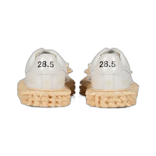 Spiky Leather Sneaker / Wht