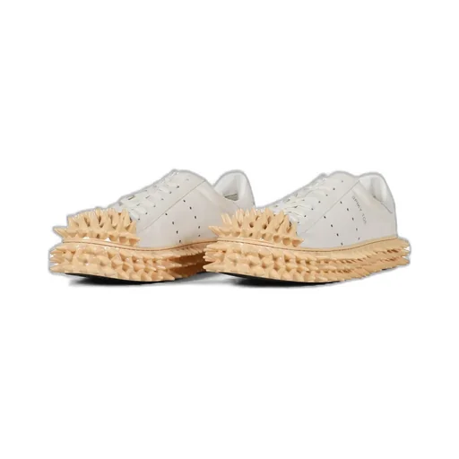 Spiky Leather Sneaker / Wht