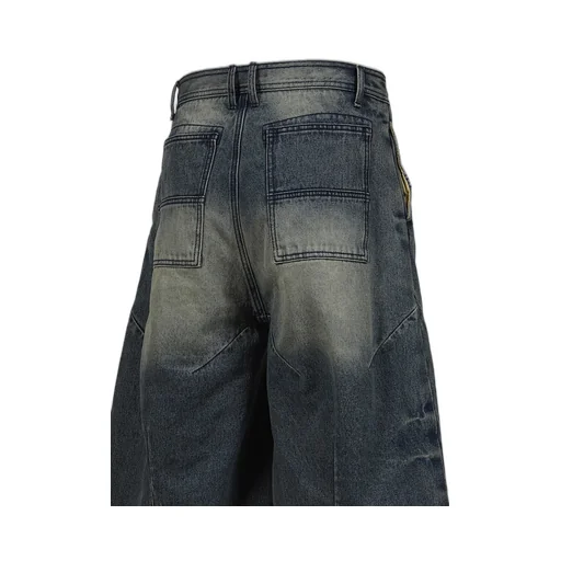Front Zip Baggy Denim Shorts / D.Ind