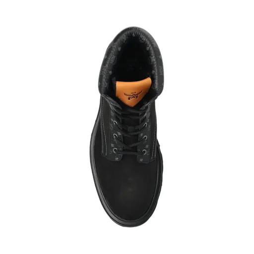 Mcm Monogram Print Ankle Boots