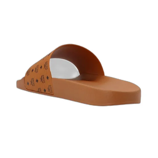 Mcm Logo-Printed Slip-On Sandals