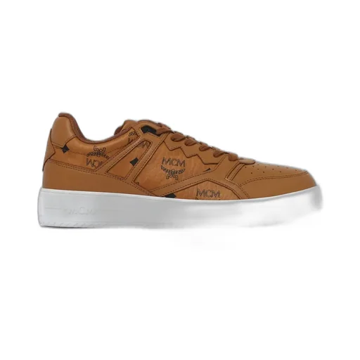 Mcm Neo Derby Visetos Lace-Up Sneakers