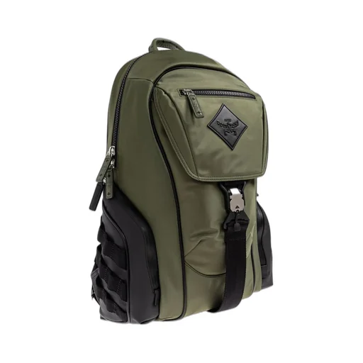 Mcm Logo Patch Backpack