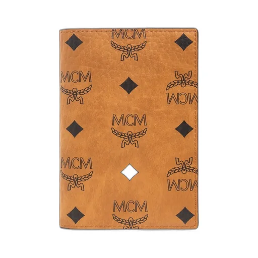 Mcm All-Over Logo Printed Bi-Fold Passport Holder