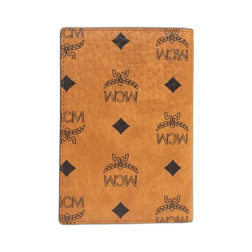 Mcm All-Over Logo Printed Bi-Fold Passport Holder