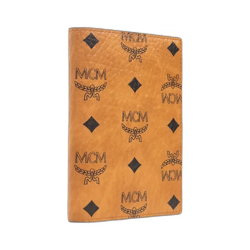 Mcm All-Over Logo Printed Bi-Fold Passport Holder