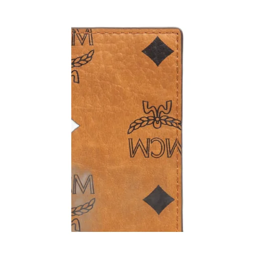 Mcm All-Over Logo Printed Bi-Fold Passport Holder