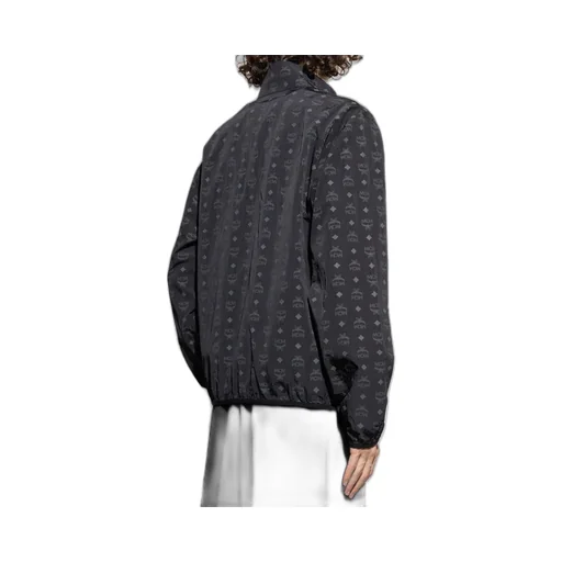 Mcm Logo Printed Zipped Jacket
