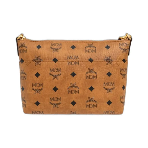 Mcm Allover Logo Printed Shoulder Bag