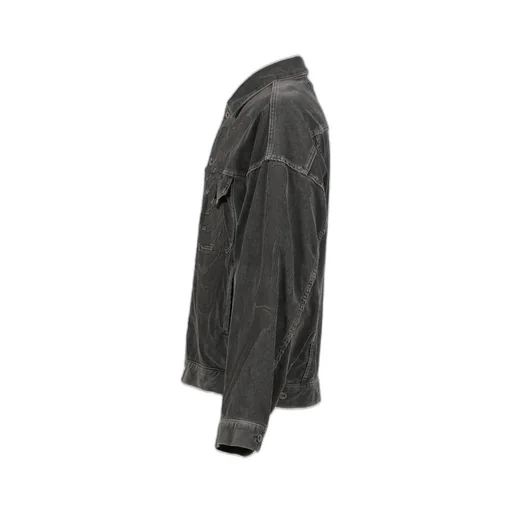Bone Applique Corduroy Jacket / Gry