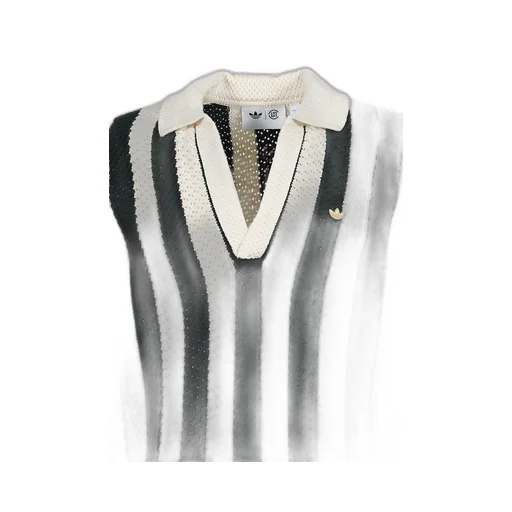 Knit Polo / Grn Night/Crm White
